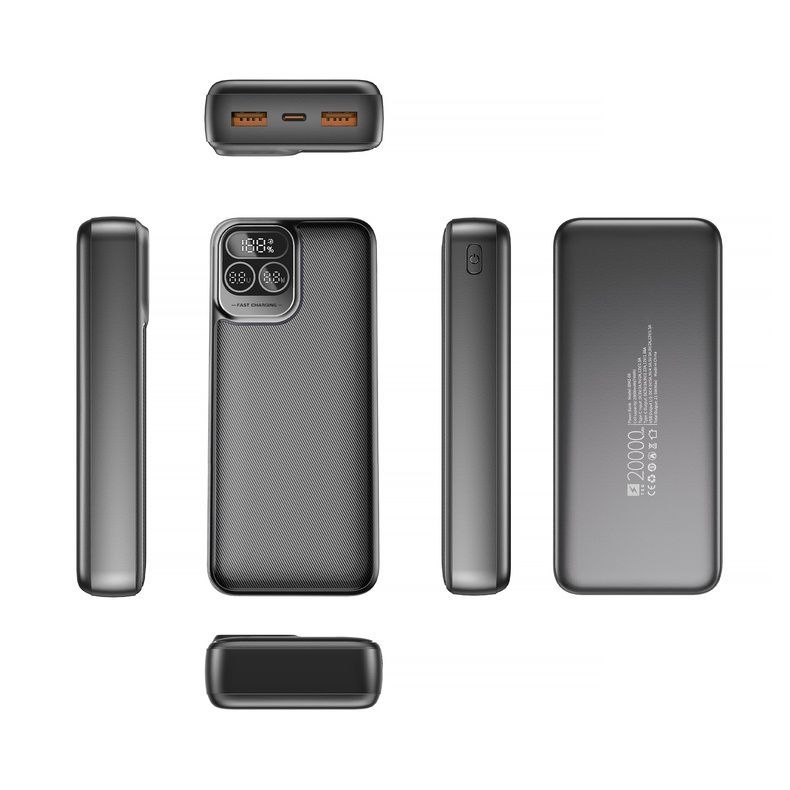 Повербанк TEG Optimus 20000 mAh, Черный 8042-08 фото