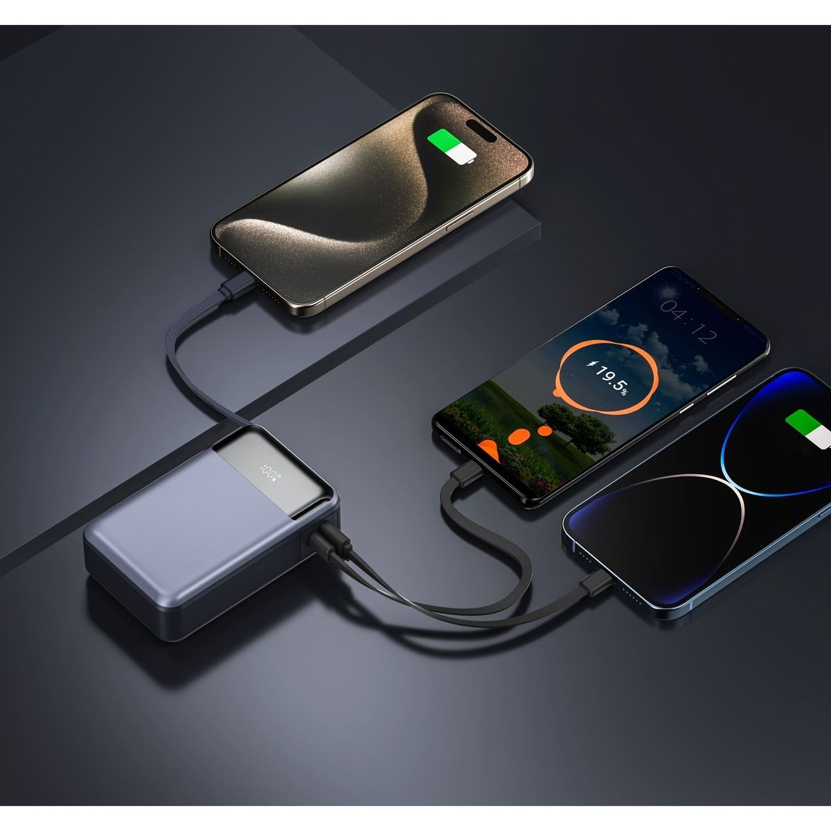 Универсальное зарядное устройство для TEG FastLife 20000 mAh, 10,8х6,8х3,2 см, Серый 8061-10 фото