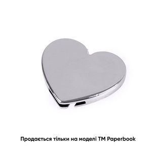 Змінна металева табличка серце для записної книжки 123S фото