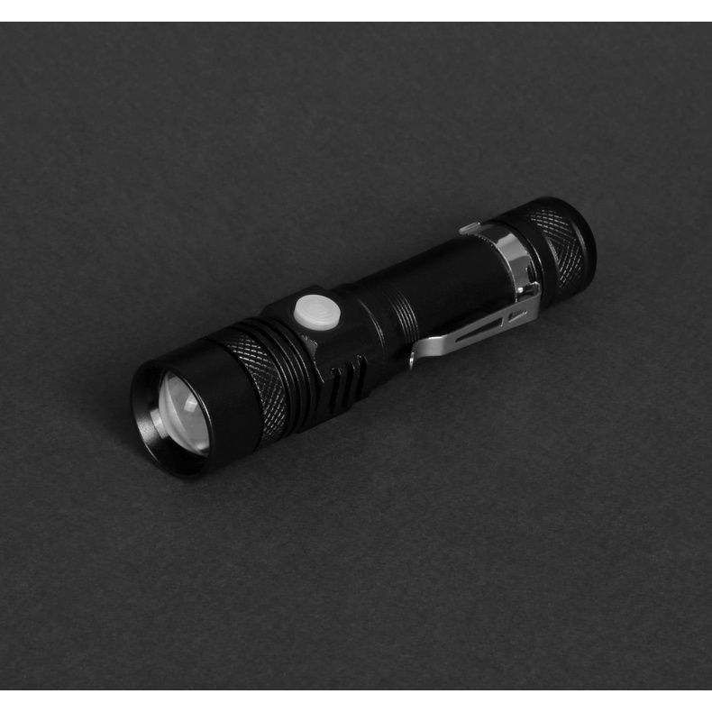 Фонарик Discover Focus, Черный, 10W T6, USB-TypeC, 1800 mAh 9201-08 фото