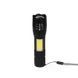 Фонарик Discover Glow, Черный, 10W T6 + 3W COB, USB-TypeC, 1200 mAh 9204-08 фото 1