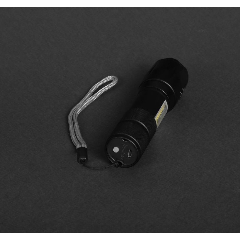 Фонарик Discover Glow, Черный, 10W T6 + 3W COB, USB-TypeC, 1200 mAh 9204-08 фото
